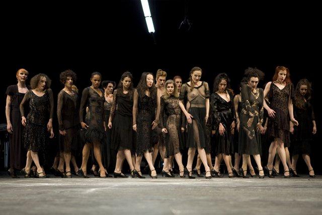 « Les Sept Péchés capitaux » de Pina Bausch avec Tanztheater Wuppertal à l'Opernhaus Wuppertal (Allemagne), 29 avril 2009