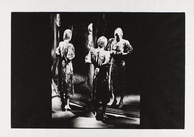 Marlis Alt in “The Seven Deadly Sins” by Pina Bausch at Opernhaus Wuppertal, season 1975/76