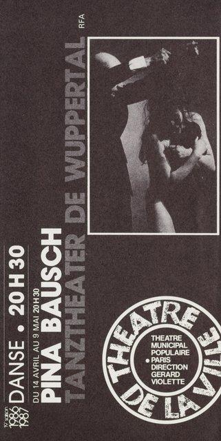Programmheft zu „Auf dem Gebirge hat man ein Geschrei gehört“ von Pina Bausch mit Tanztheater Wuppertal in Paris, 14.04.1987–30.04.1987
