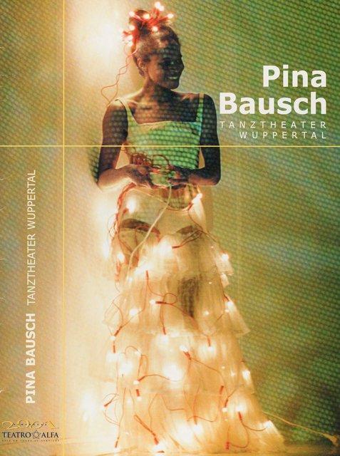 Programme pour « Água » de Pina Bausch avec Tanztheater Wuppertal à São Paulo, 31 août 2001 – 1 sept. 2001