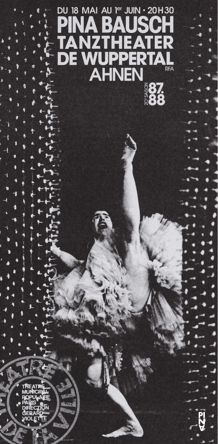Booklet for “Ahnen” by Pina Bausch with Tanztheater Wuppertal in in Paris, 05/18/1988 – 06/01/1988