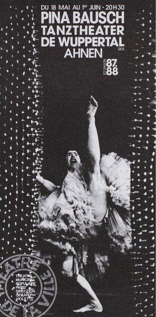 Programme pour « Ahnen » de Pina Bausch avec Tanztheater Wuppertal à Paris, 18 mai 1988 – 1 juin 1988