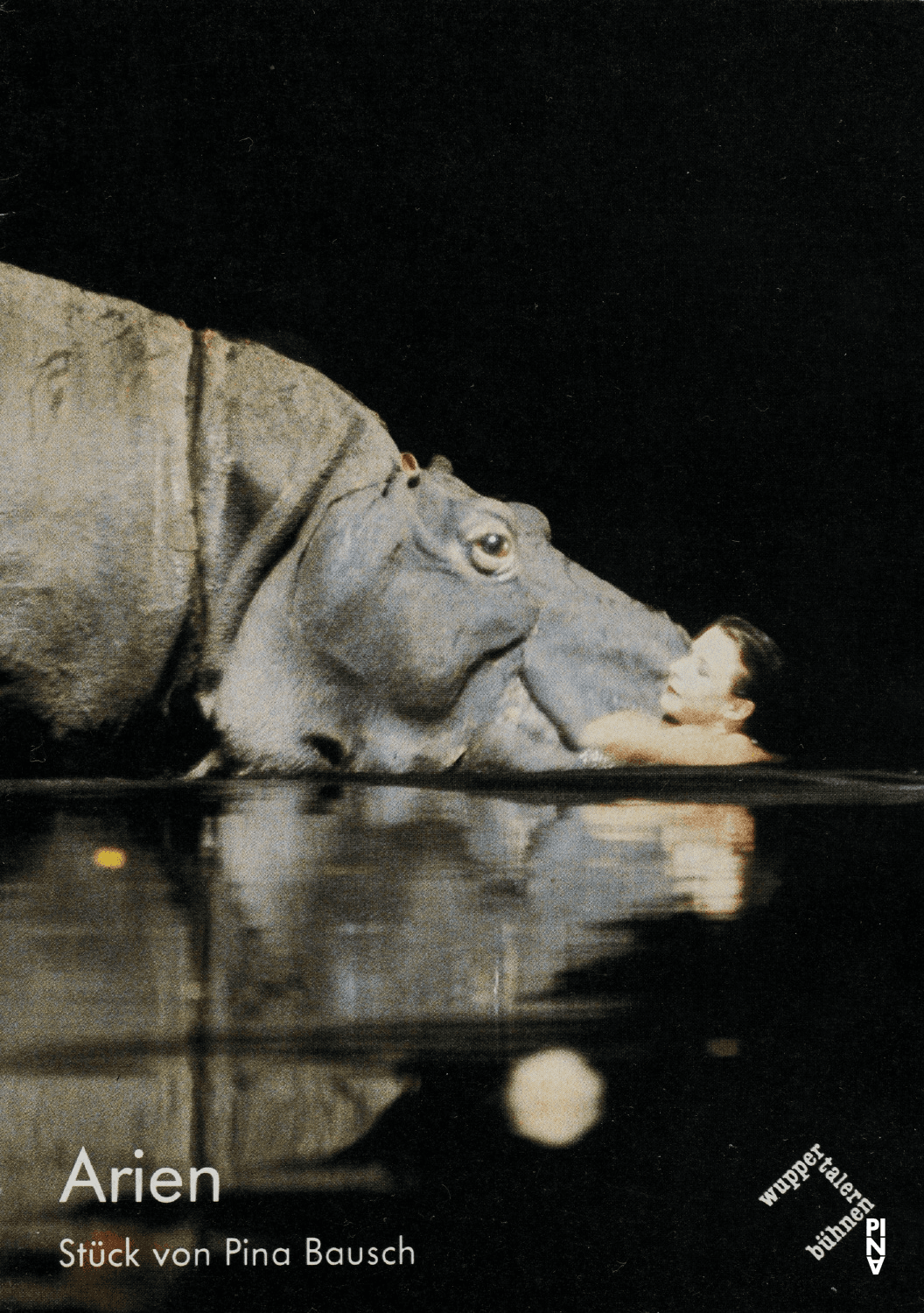 Programme pour « Arien » de Pina Bausch avec Tanztheater Wuppertal à Wuppertal, 5 octobre 1983