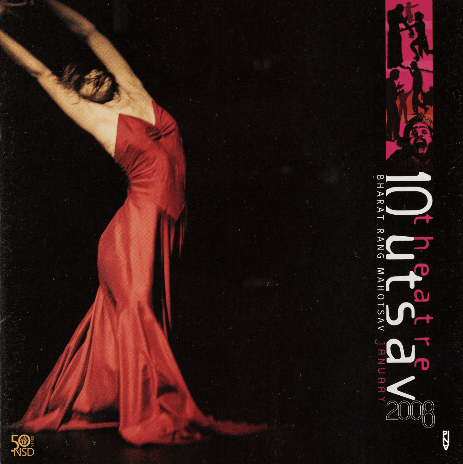 Programme pour « Bamboo Blues » de Pina Bausch avec Tanztheater Wuppertal à Bombay et Delhi, 5 jan. 2008 – 12 jan. 2008