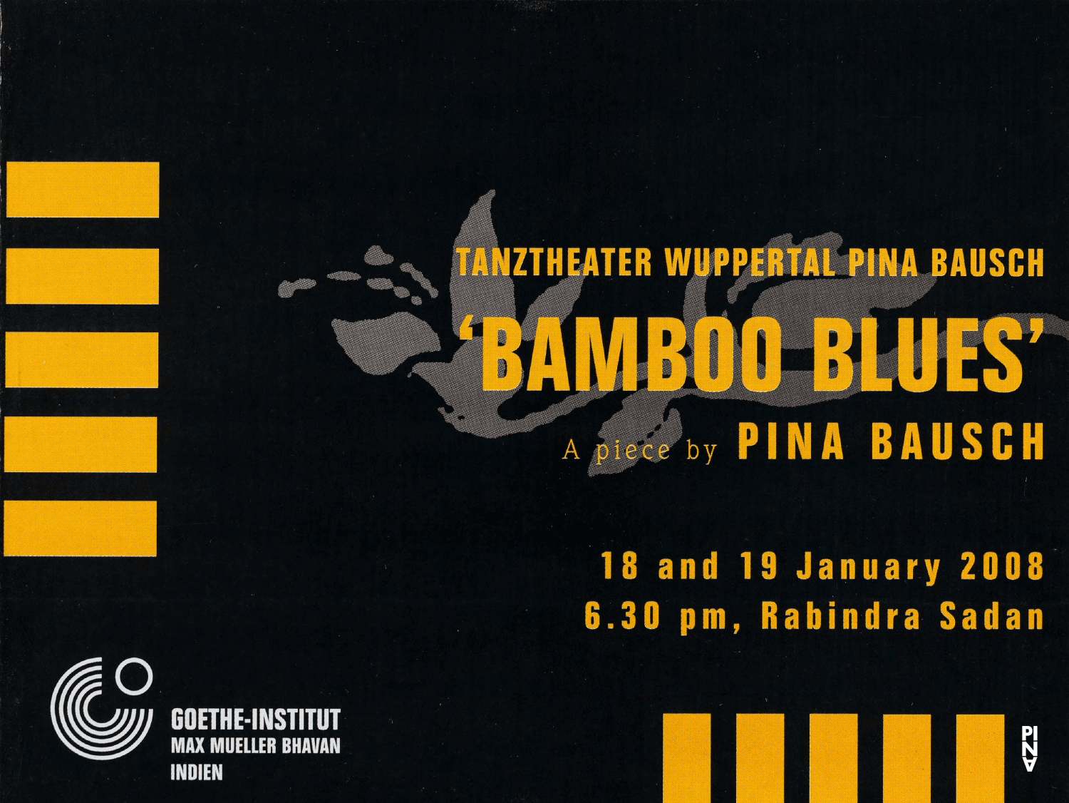 Booklet for “Bamboo Blues” by Pina Bausch with Tanztheater Wuppertal in in Kolkata, 01/18/2008 – 01/19/2008
