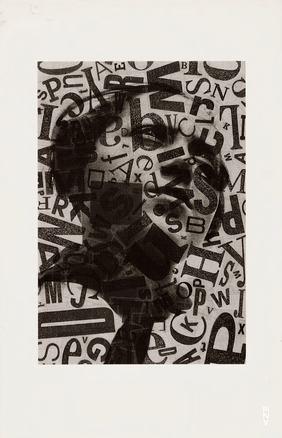 Evening leaflet for “Bandoneon” by Pina Bausch with Tanztheater Wuppertal in in New York, Oct. 9, 1991
