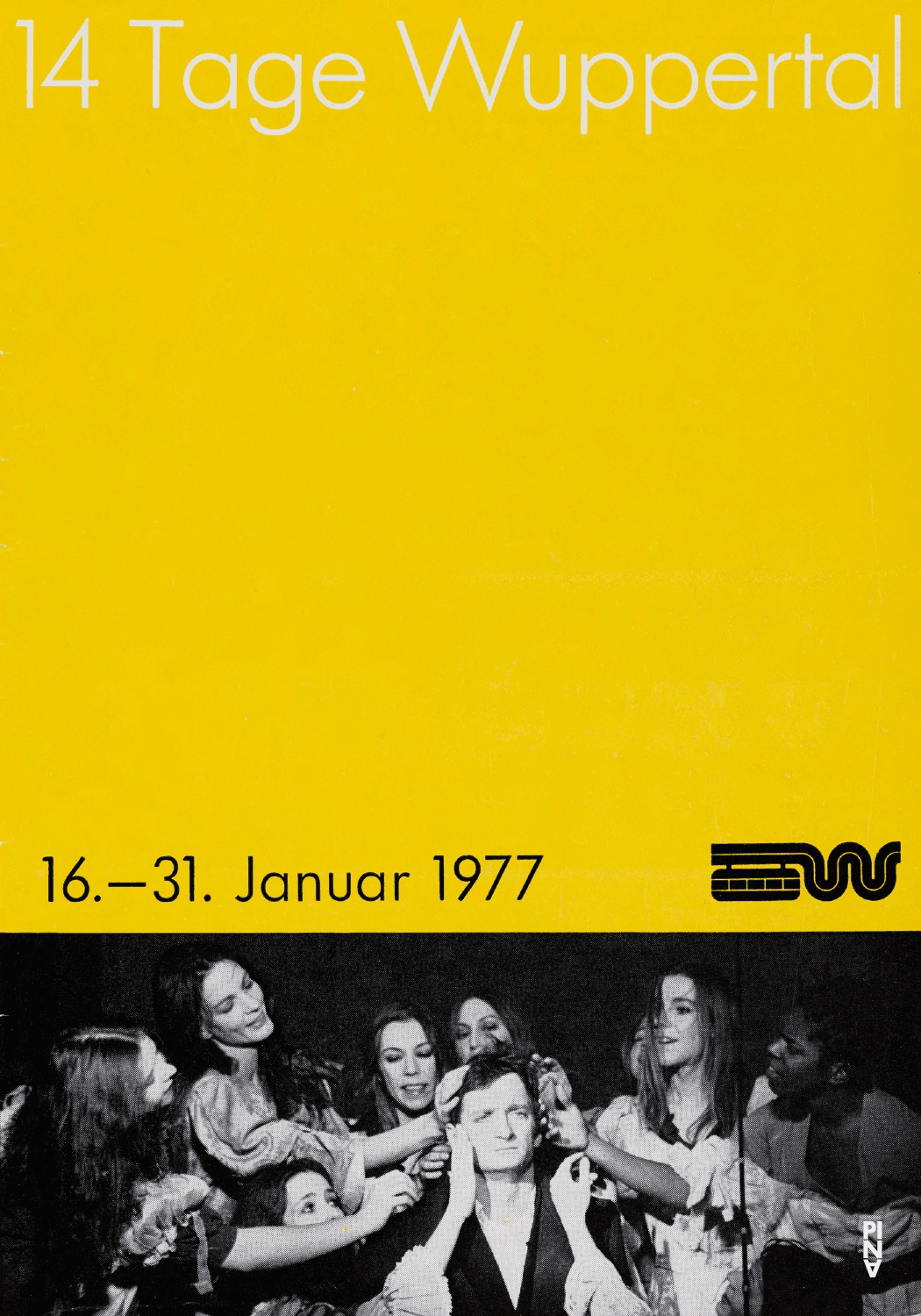 Short term programme for “Bluebeard. While Listening to a Tape Recording of Béla Bartók's Opera "Duke Bluebeard's Castle"”, “The Seven Deadly Sins” and “The Rite of Spring” by Pina Bausch with Tanztheater Wuppertal in in Berlin, Nancy, Vienna and Wuppertal, 01/19/1977 – 09/13/1977