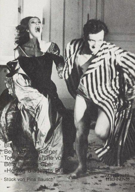 Programme pour « Barbe-Bleue. En écoutant un enregistrement sur bande magnétique de l’opéra de Béla Bartók « Le Château de Barbe-Bleue » » de Pina Bausch avec Tanztheater Wuppertal à Wuppertal, 29 mars 1981