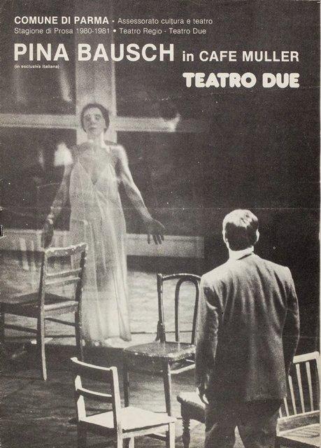 Programmheft zu „Café Müller“ von Pina Bausch mit Tanztheater Wuppertal in Parma, 15.01.1981–18.01.1981