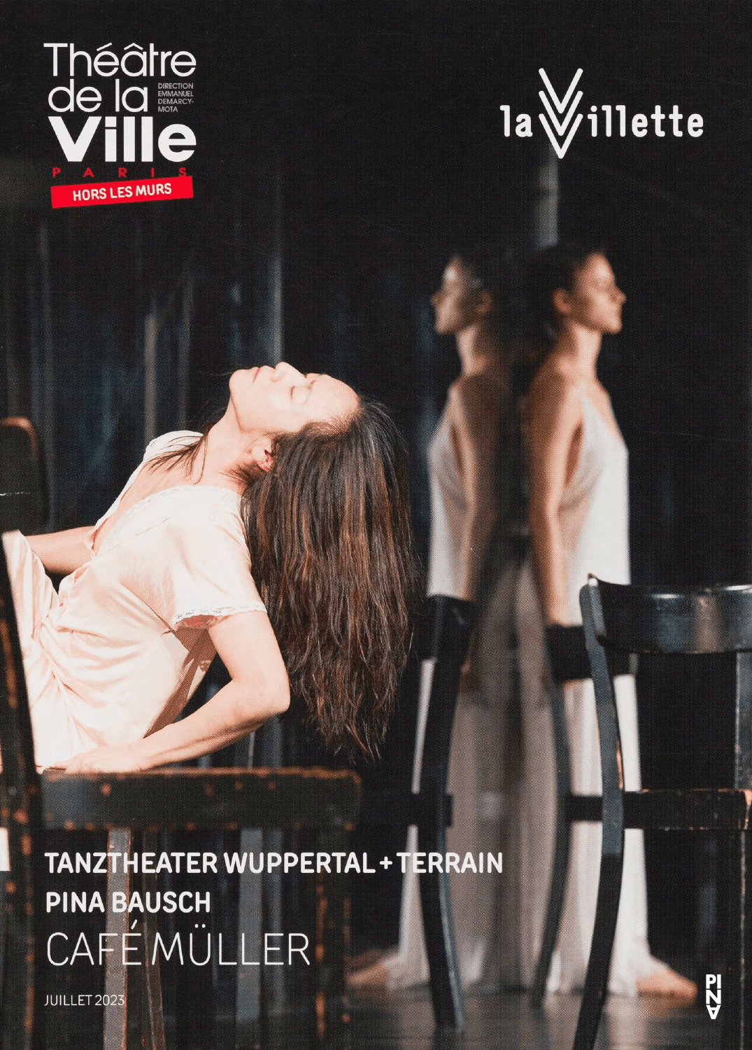 Booklet for “Café Müller” by Pina Bausch with Tanztheater Wuppertal in in Paris, 07/06/2023 – 07/12/2023