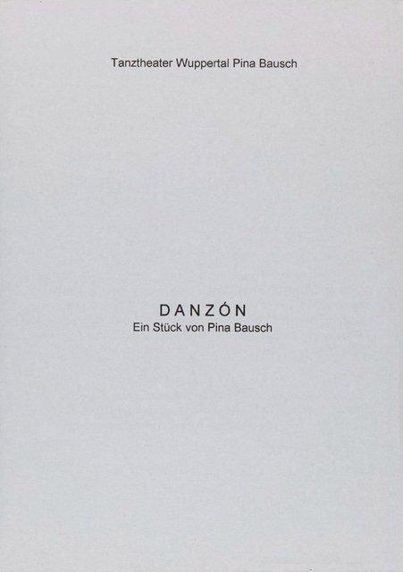 Evening leaflet for “Danzón” by Pina Bausch with Tanztheater Wuppertal in in Wuppertal, 03/08/2001 – 03/11/2001