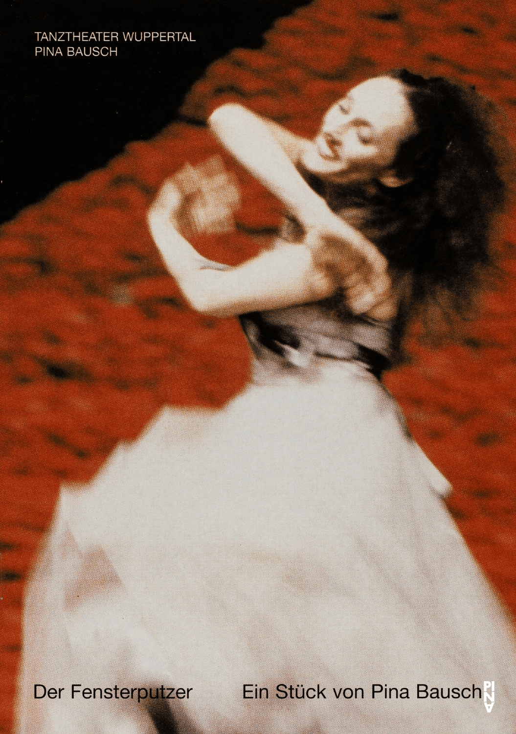 Programme pour « Der Fensterputzer (Le laveur de vitres) » de Pina Bausch avec Tanztheater Wuppertal à Wuppertal, 31 octobre 1998