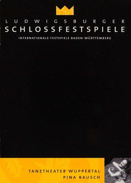 Booklet for “Der Fensterputzer (The Window Washer)” by Pina Bausch with Tanztheater Wuppertal in in Ludwigsburg and Lübeck, 06/07/2006 – 06/08/2006