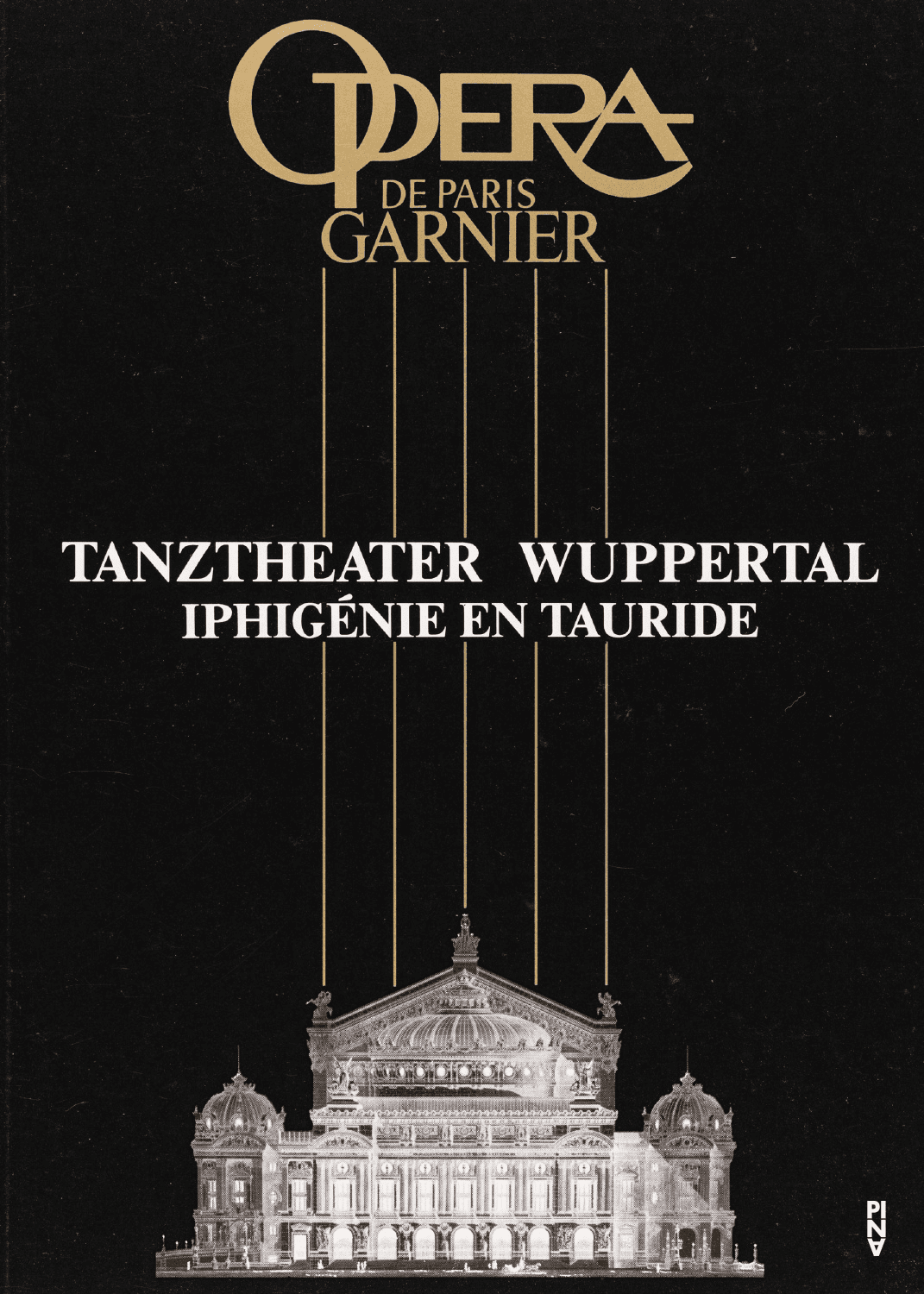 Booklet for “Iphigenie auf Tauris” by Pina Bausch with Tanztheater Wuppertal in in Paris, 02/21/1991 – 02/23/1991