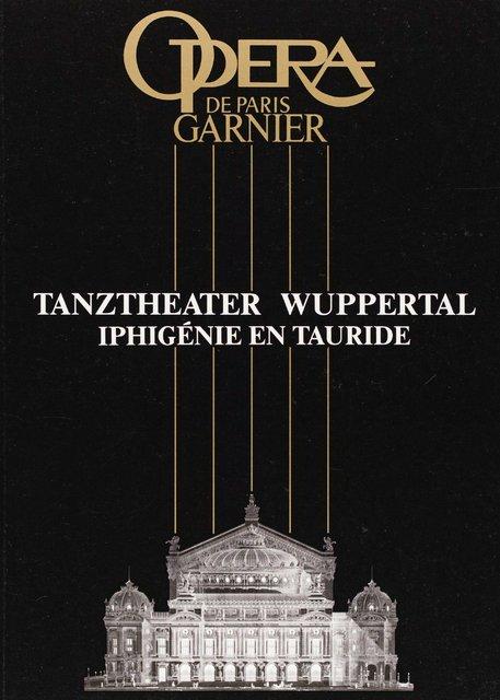 Programme pour « Iphigenie auf Tauris » de Pina Bausch avec Tanztheater Wuppertal à Paris, 21 fév. 1991 – 23 fév. 1991