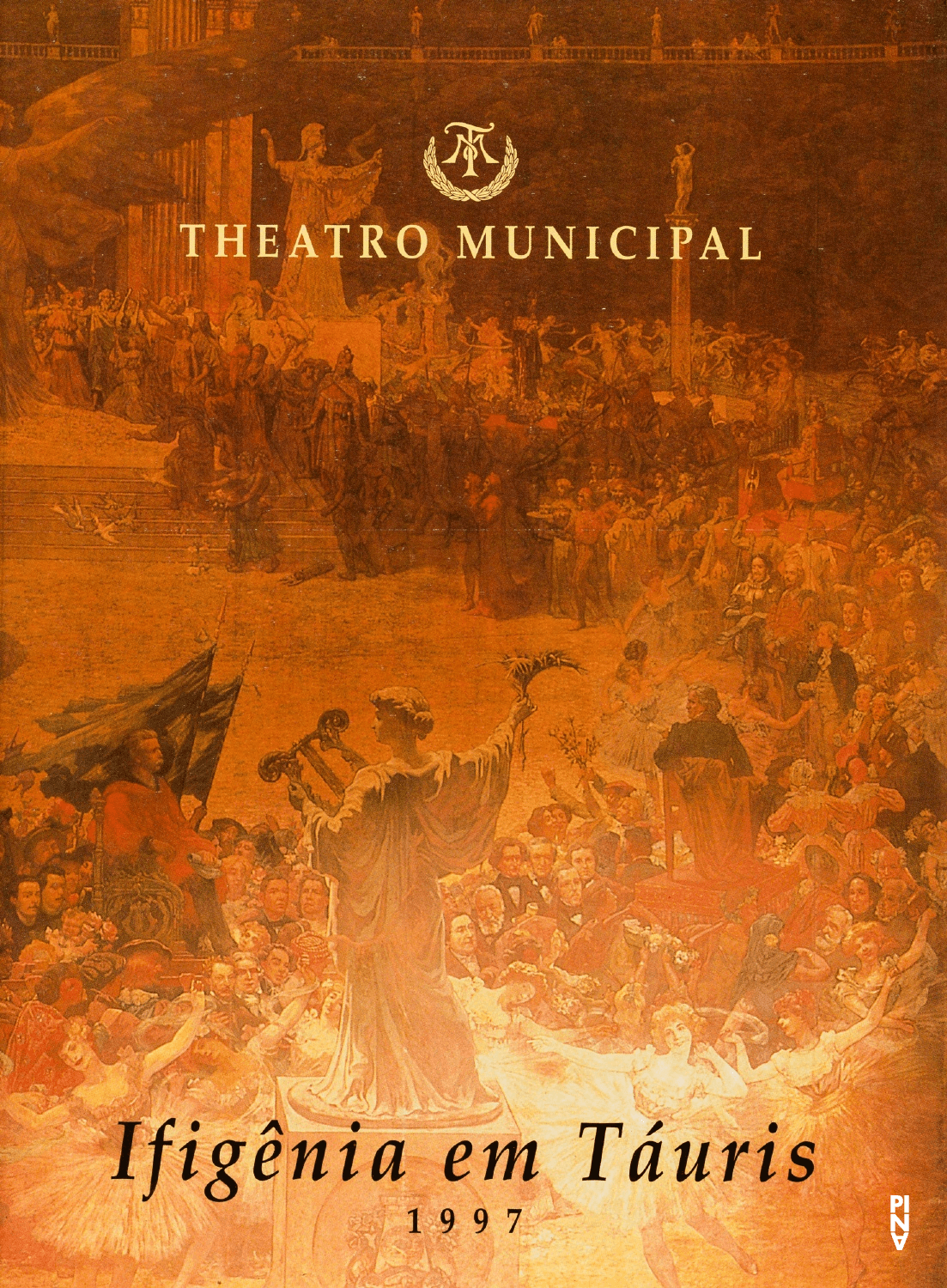 Booklet for “Iphigenie auf Tauris” by Pina Bausch with Tanztheater Wuppertal in in Rio de Janeiro, 08/22/1997 – 08/24/1997