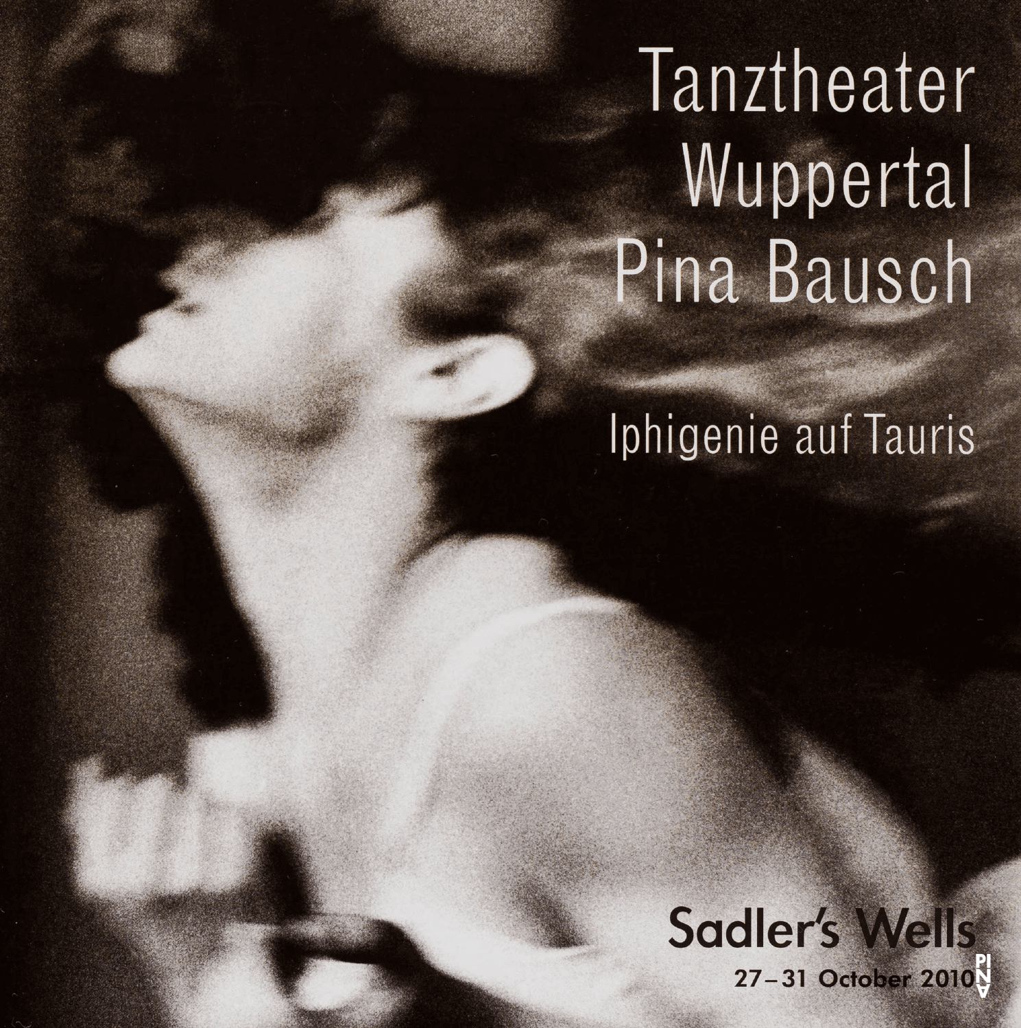 Booklet for “Iphigenie auf Tauris” by Pina Bausch with Tanztheater Wuppertal in in London, 10/27/2010 – 10/31/2010