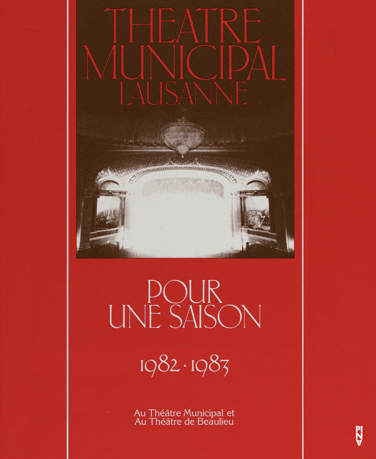 Programmheft zu „Kontakthof“ von Pina Bausch mit Tanztheater Wuppertal in Lausanne, 24. Februar 1983