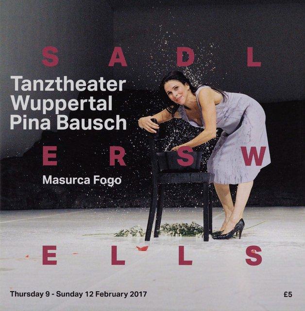 Programmheft zu „Masurca Fogo“ von Pina Bausch mit Tanztheater Wuppertal in London, 09.02.2017–12.02.2017