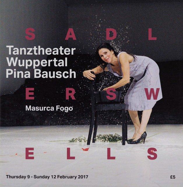 Programmheft zu „Masurca Fogo“ von Pina Bausch mit Tanztheater Wuppertal in London, 09.02.2017–12.02.2017