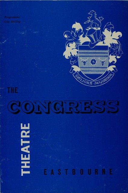 Programme pour « Songs of Encounter » de Lucas Hoving avec Folkwangballett, « Recueil » de Jean Cébron avec Folkwangballett et « Phasen » et « La table verte » de Kurt Jooss avec Folkwangballett à Eastbourne, 6 décembre 1966