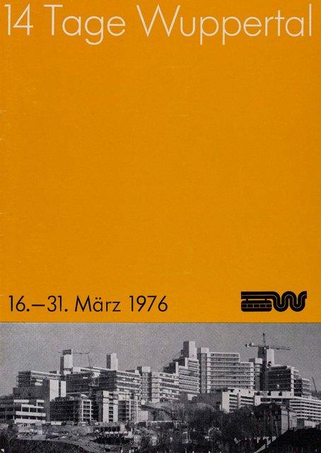 Spielzeitprogramm zu „Das Frühlingsopfer“ von Pina Bausch mit Tanztheater Wuppertal in Wuppertal, 21. März 1976