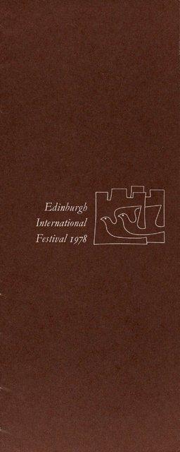 Booklet for “The Second Spring”, “The Rite of Spring” and “Wind From West” by Pina Bausch with Tanztheater Wuppertal in in Edinburgh, 08/28/1978 – 08/30/1978