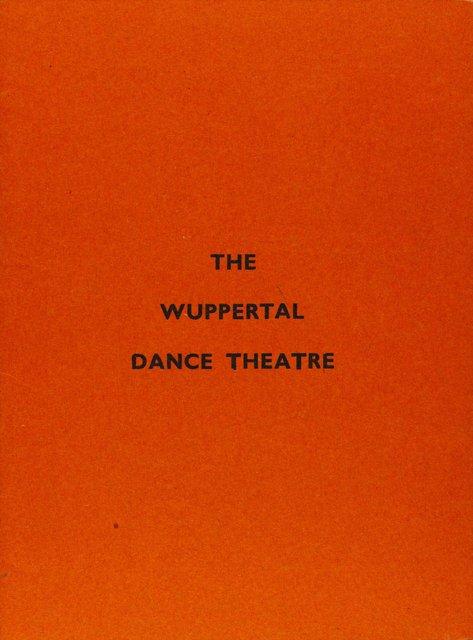 Programme pour « Les Sept Péchés capitaux », « Wind von West », « Der zweite Frühling » et « Le Sacre du printemps » de Pina Bausch avec Tanztheater Wuppertal à Bombay, 11 jan. 1979 – 12 jan. 1979