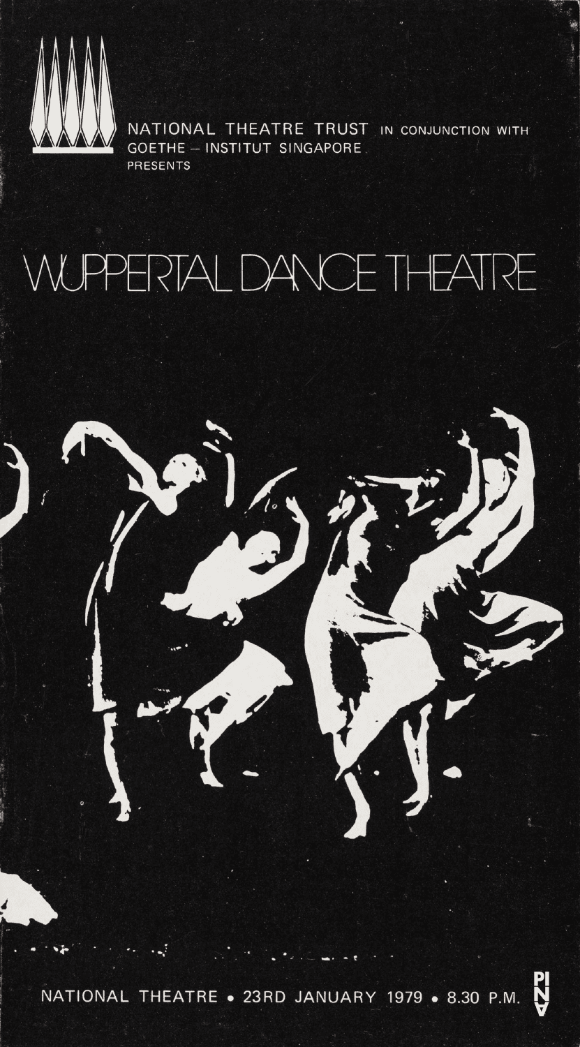 Booklet for “The Rite of Spring”, “Wind From West” and “The Second Spring” by Pina Bausch with Tanztheater Wuppertal in in Singapore, Jan. 23, 1979
