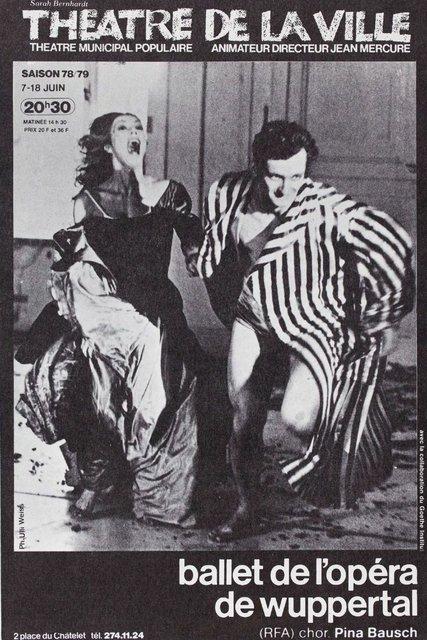 Booklet for “The Seven Deadly Sins” and “Bluebeard. While Listening to a Tape Recording of Béla Bartók's Opera "Duke Bluebeard's Castle"” by Pina Bausch with Tanztheater Wuppertal in in Paris, 06/07/1979 – 06/18/1979