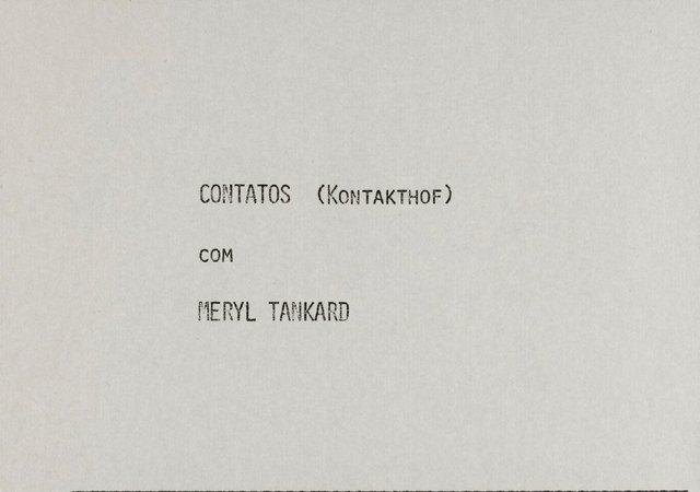 Einlegeblatt zu „Kontakthof“ von Pina Bausch mit Tanztheater Wuppertal in Rio de Janeiro, 11. Juli 1980