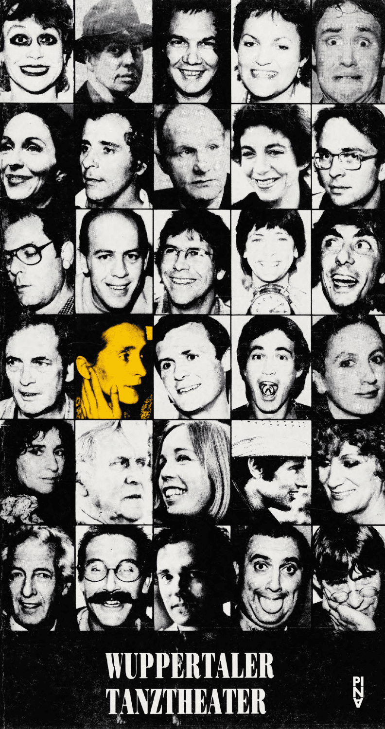 Programmheft zu „Kontakthof“, „Blaubart.  Beim Anhören einer Tonbandaufnahme von Béla Bartóks Oper »Herzog Blaubarts Burg«“ und „1980 – Ein Stück von Pina Bausch“ von Pina Bausch mit Tanztheater Wuppertal in Adelaide und Melbourne, 07.03.1982–20.03.1982