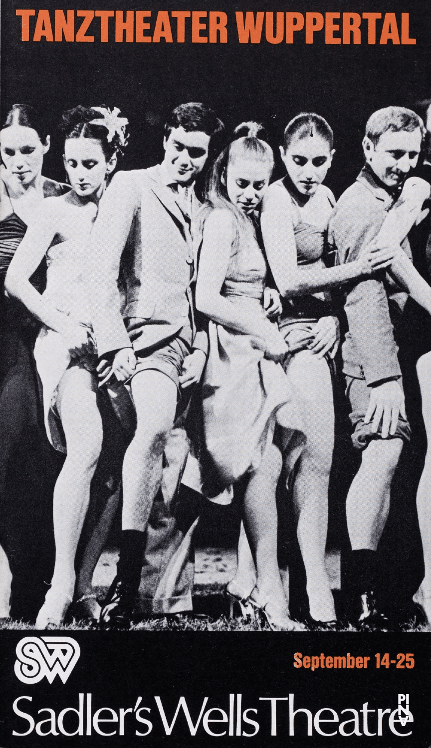Booklet for “1980 – A Piece by Pina Bausch” and “Kontakthof” by Pina Bausch with Tanztheater Wuppertal in in London, 09/14/1982 – 09/25/1982