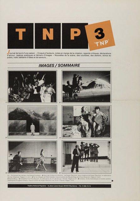 Calendrier des spectacles pour « Barbe-Bleue. En écoutant un enregistrement sur bande magnétique de l’opéra de Béla Bartók « Le Château de Barbe-Bleue » » et « Kontakthof » de Pina Bausch avec Tanztheater Wuppertal à Lyon, 31 jan. 1984 – 7 fév. 1984