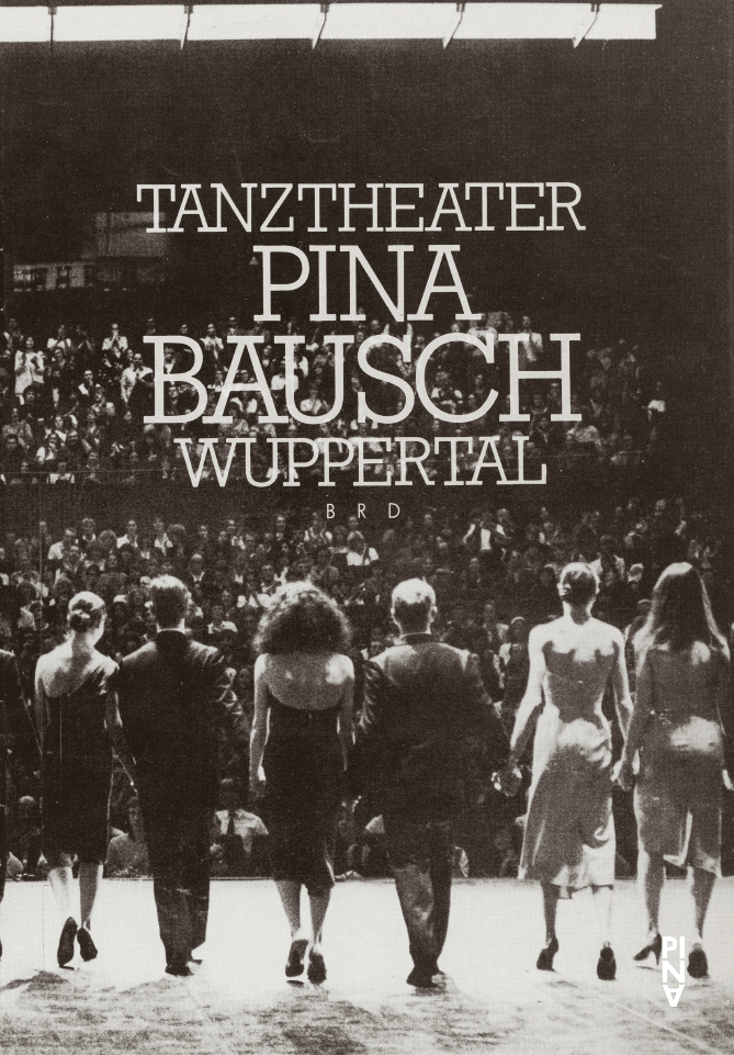 Booklet for “1980 – A Piece by Pina Bausch”, “The Rite of Spring” and “Café Müller” by Pina Bausch with Tanztheater Wuppertal in in Berlin, Cottbus, Dresden and Gera, 05/27/1987 – 06/07/1987