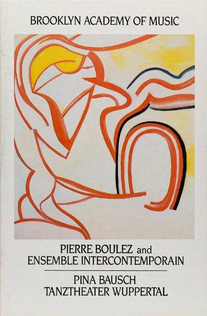 Programme pour « Viktor » et « Nelken (Les œillets) » de Pina Bausch avec Tanztheater Wuppertal à New York, 27 juin 1988 – 10 juil. 1988