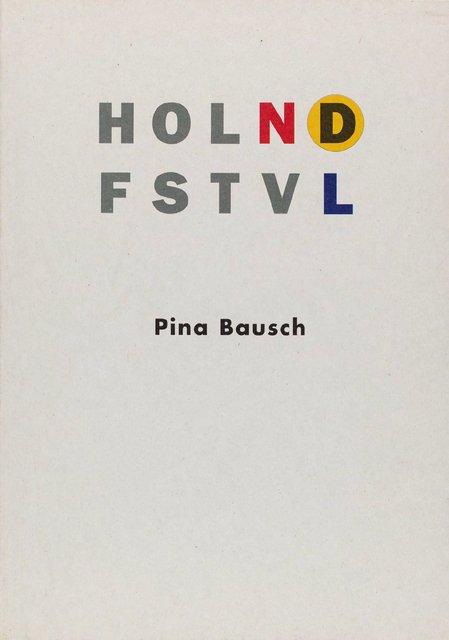 Programmheft zu „Die sieben Todsünden“, „Das Frühlingsopfer“, „Café Müller“ und „Nelken“ von Pina Bausch mit Tanztheater Wuppertal in Amsterdam, 13.06.1995–29.06.1995