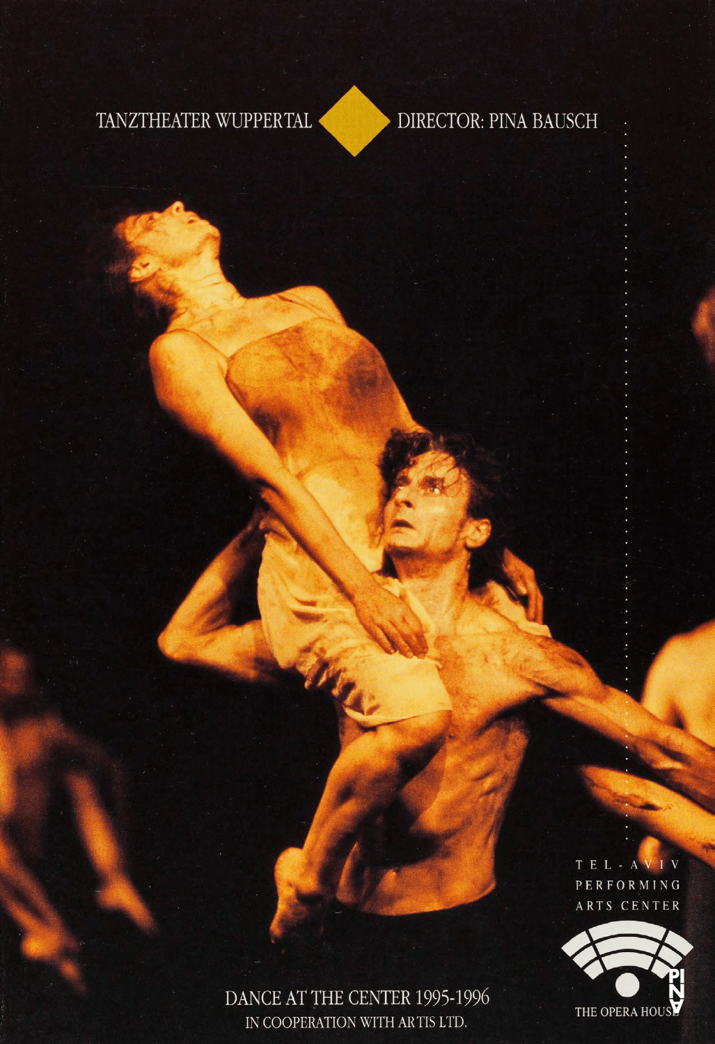 Programme pour « Le Sacre du printemps », « Café Müller » et « Viktor » de Pina Bausch avec Tanztheater Wuppertal à Tel Aviv, 15 nov. 1995 – 29 nov. 1995