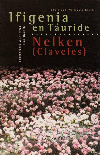 Booklet for “Iphigenie auf Tauris” and “Nelken (Carnations)” by Pina Bausch with Tanztheater Wuppertal in in Madrid, 06/08/1998 – 06/19/1998