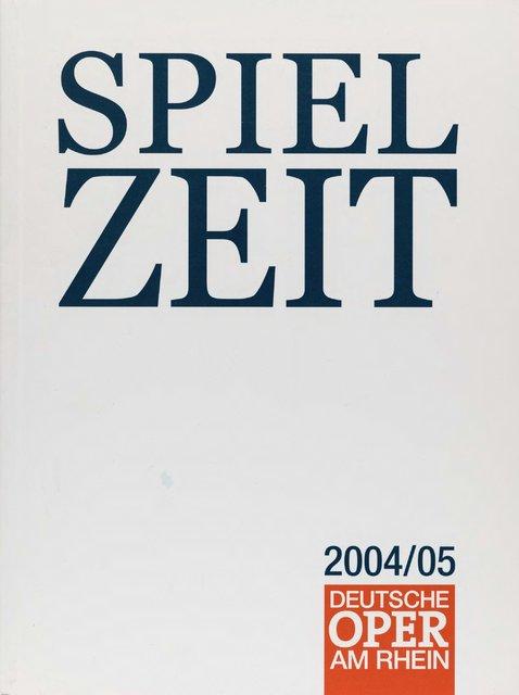 Programme de la saison pour « Iphigenie auf Tauris » et « Água » de Pina Bausch avec Tanztheater Wuppertal à Düsseldorf, 1 oct. 2004 – 7 oct. 2004