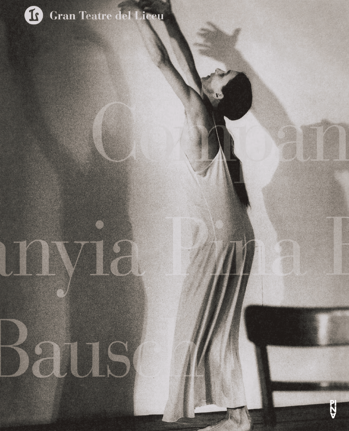 Abendzettel zu „Café Müller“ und „Das Frühlingsopfer“ von Pina Bausch mit Tanztheater Wuppertal in Barcelona, 10. September 2008