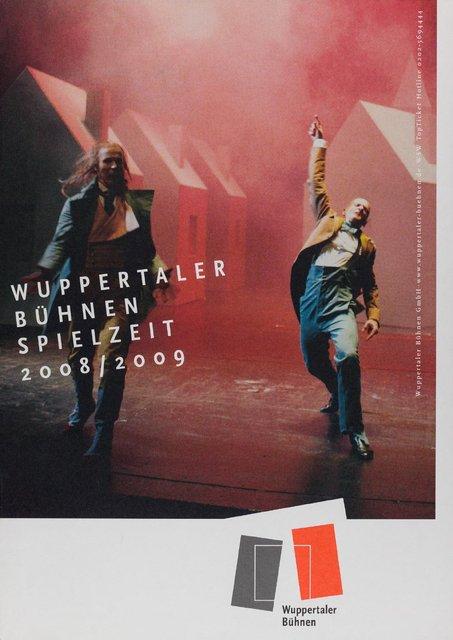Spielzeitprogramm zu „Bamboo Blues“, „Nelken“, „Vollmond“ und weiteren von Pina Bausch mit Tanztheater Wuppertal, „Kontakthof. Mit Teenagern ab „14““ von Pina Bausch mit Kontakthof-Ensemble Teenager ab ´14 und „Kontakthof. Mit Damen und Herren ab „65““ von Pina Bausch mit Kontakthof-Ensemble Damen und Herren ab ´65 in Wuppertal, 02.10.2008–21.06.2009