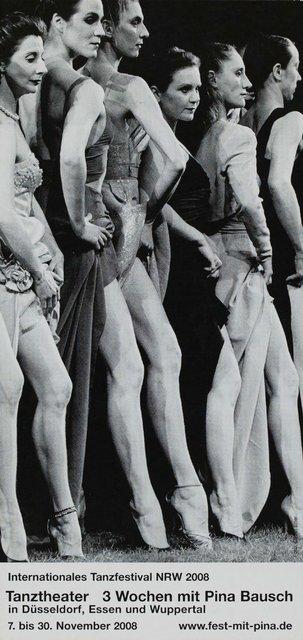 Flyer zu „Kontakthof. Mit Teenagern ab „14““ von Pina Bausch mit Kontakthof-Ensemble Teenager ab ´14, „Kontakthof. Mit Damen und Herren ab „65““ von Pina Bausch mit Kontakthof-Ensemble Damen und Herren ab ´65 und „Café Müller“, „Das Frühlingsopfer“, „Vollmond“ und weiteren von Pina Bausch mit Tanztheater Wuppertal in Düsseldorf, Essen und Wuppertal, 07.11.2008–30.11.2008