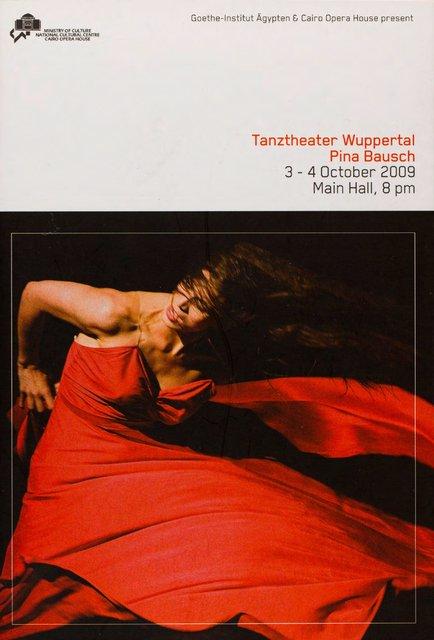 Booklet for “The Rite of Spring” and “Bamboo Blues” by Pina Bausch with Tanztheater Wuppertal in in Cairo, 10/03/2009 – 10/04/2009