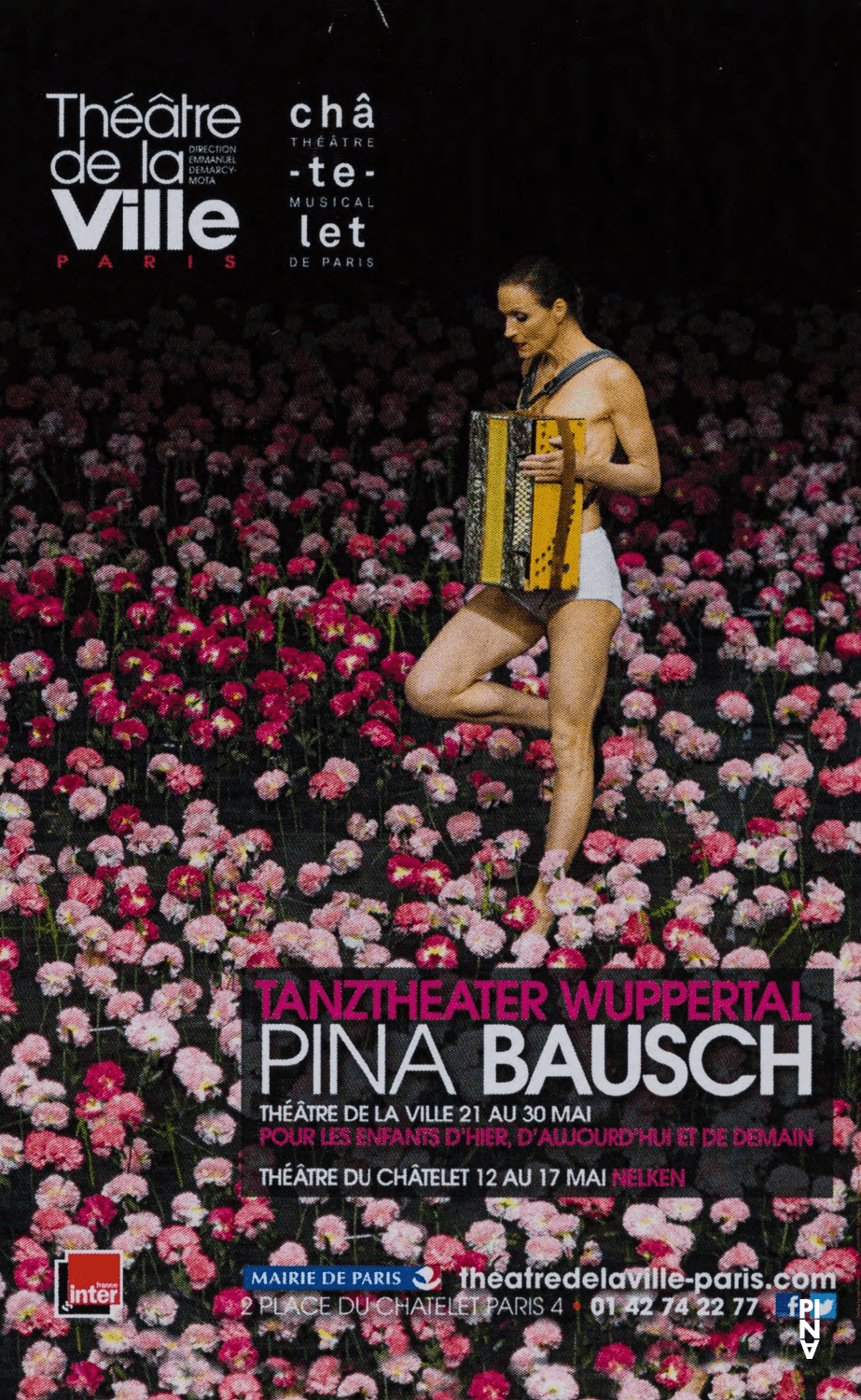 Booklet for “Nelken (Carnations)” by Pina Bausch with Tanztheater Wuppertal in in Paris, 05/12/2015 – 05/17/2015