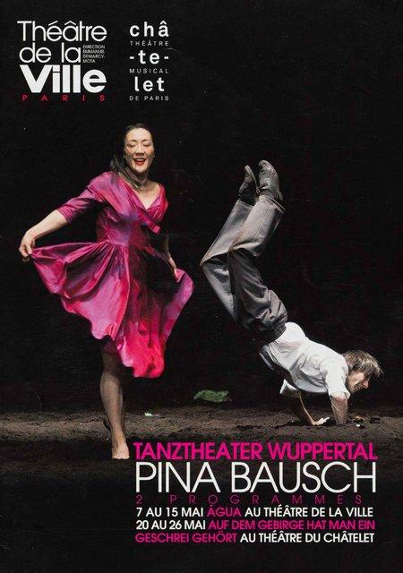 Booklet for “Água”, “Auf dem Gebirge hat man ein Geschrei gehört (On the Mountain a Cry Was Heard)” and “Viktor” by Pina Bausch with Tanztheater Wuppertal in in Paris, 05/07/2016 – 09/12/2016