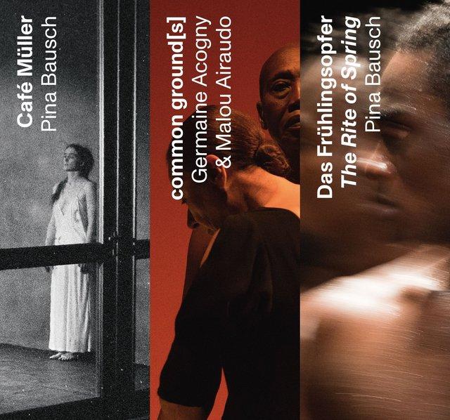 Booklet for “The Rite of Spring” by Pina Bausch with Ensemble Rite of Spring, “Café Müller” by Pina Bausch with Tanztheater Wuppertal and “common ground[s]” by Malou Airaudo and Germaine Acogny with Germaine Acogny & Malou Airaudo in in Wuppertal, 01/21/2023 – 01/29/2023
