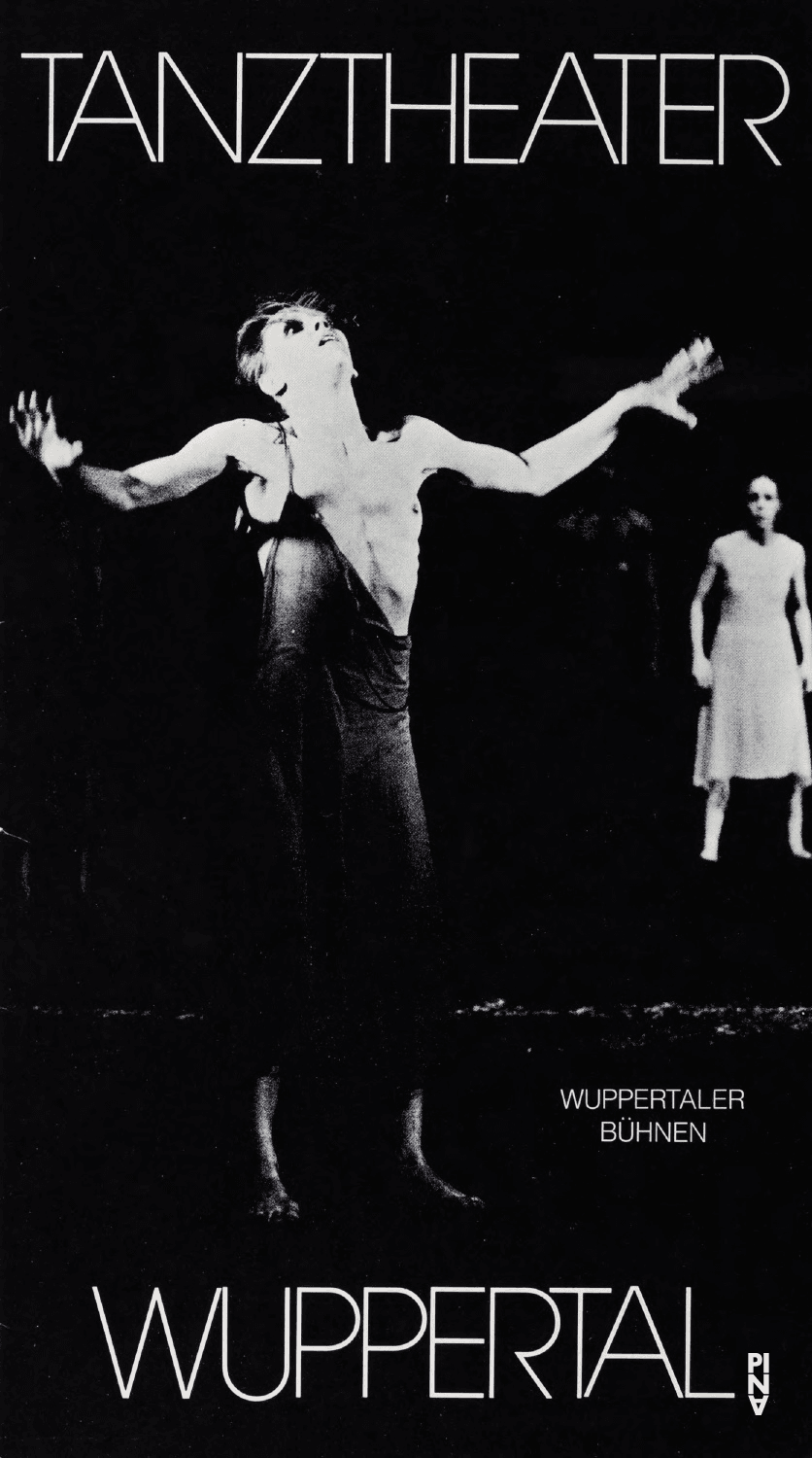 Booklet for “The Rite of Spring”, “The Second Spring”, “The Seven Deadly Sins” and “Wind From West” by Pina Bausch
