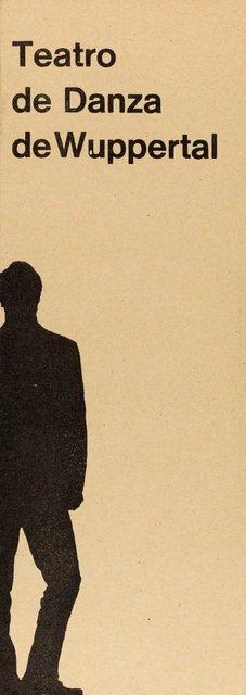 Booklet for “Café Müller” and “The Rite of Spring” by Pina Bausch with Tanztheater Wuppertal in in Buenos Aires, 07/23/1980 – 07/24/1980