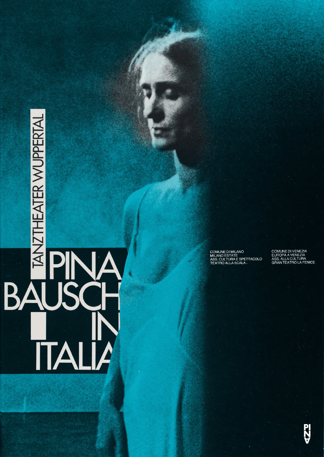 Programme pour « Kontakthof », « Nelken (Les œillets) » et « 1980 – Une pièce de Pina Bausch » de Pina Bausch avec Tanztheater Wuppertal à Milan et Venise, 6 juil. 1983 – 18 juil. 1983